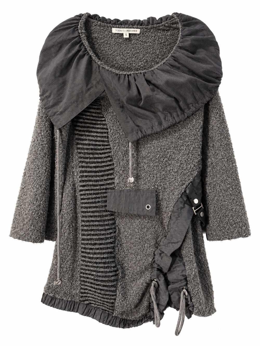 Today’s Designer Avant-Garde Asymmetrical Knit Tunic | Size S